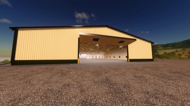 FS19 - 120x225 Beige Green Shop V1.0
