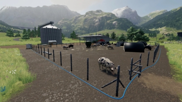 FS19 - Pig Field With Pig Sty V1.0