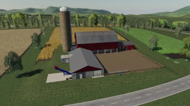 FS19 - Placeable Dairy Barn V1.0