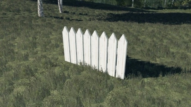 FS19 - White Fence V1.0