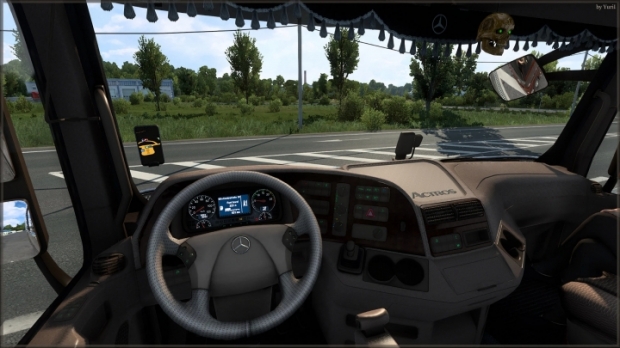 ETS2 - Beige Interior for Mercedes Actros 2009 V0.9.5 (1.41.x)