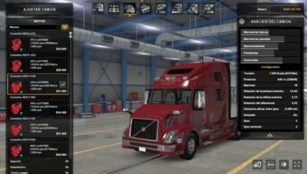 ATS - Cummins ISX Engines & Sounds Pack V1.1 (1.42.x)