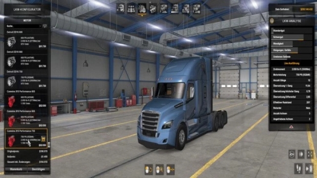 ATS - Engine with 750 HP and 3500 Nm Torque - For All Trucks Available V1.0 (1.42.x)
