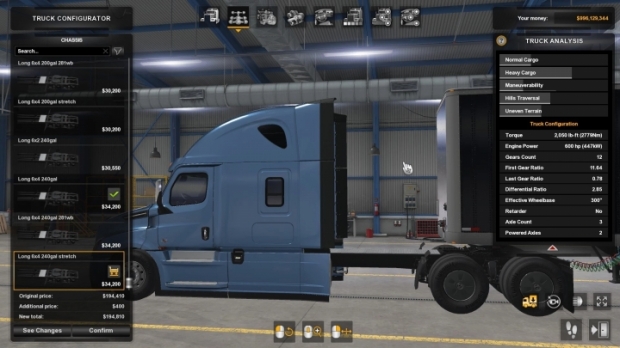 ATS - Freightliner Cascadia Parts Pack V1.0.2 (1.42.x)
