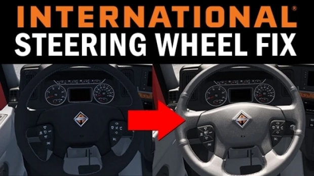 ATS - International Steering Wheel Fix (1.42.x)