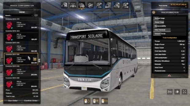ATS - Iveco Evadys Bus + Interior V1.0.9.41 (1.41.x)