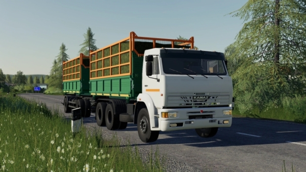 FS19 - Kamaz 45143 + Nefaz 8560 Farmer V0.1