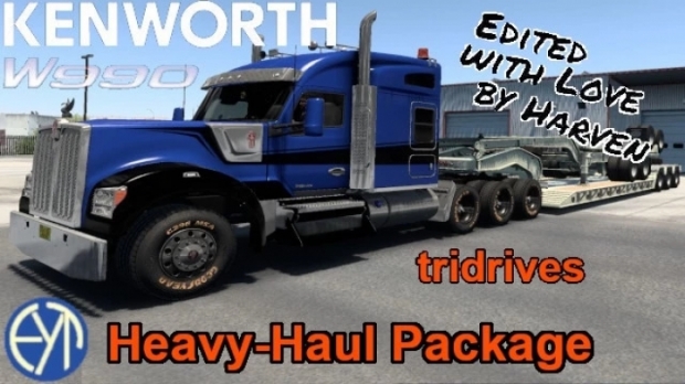 ATS - Kenworth W990 Heavy-Haul 8x Chassis V1.1 (1.42.x)