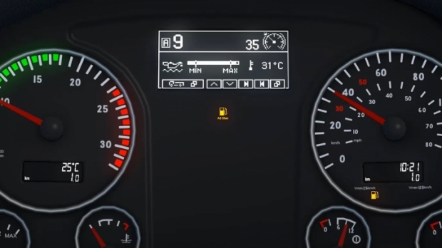 ETS2 - MAN TGX Euro 6 Realistic Dashboard Computer (1.42.x)