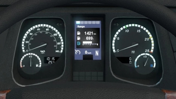 ETS2 - Mercedes-Benz New Actros Corrected Gauges (1.42.x)