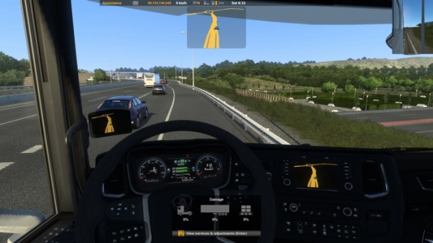ETS2 - Minimal Route Advisor Top Bar V1.1 (1.42.x)