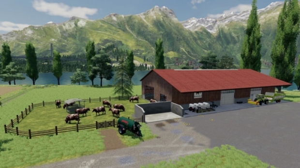 FS19 - Modern Cowstable V1.2