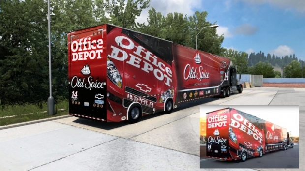 ATS - Nascar Haulers 2011 Featherlite Trailer (1.42.x)