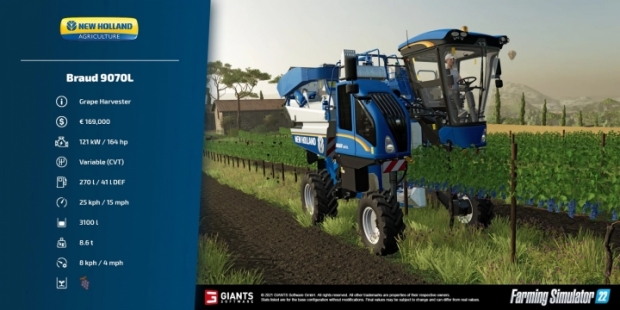 FS22 - New Holland Braud 9070L V1.0