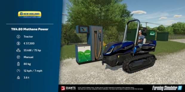 FS22 - New Holland TK4.80 Methane Power V1.0