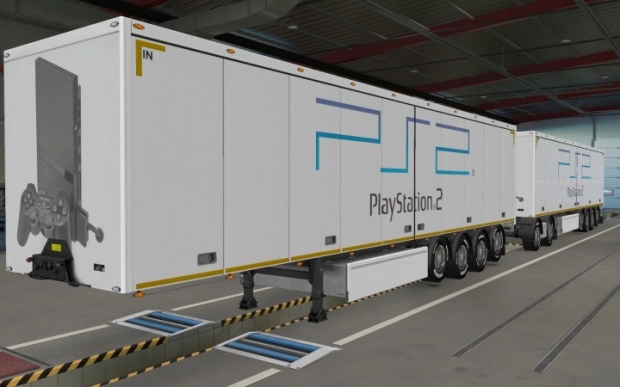 ETS2 - Owned Trailers SCS Play Station 2 Skin (1.41.x)