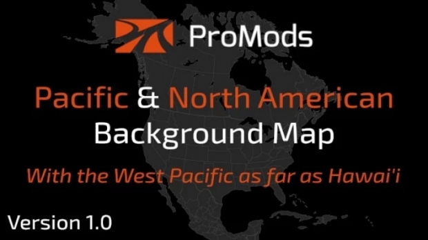 ATS - ProMods Pacific & North American Background Map V1.0 (1.41.x)