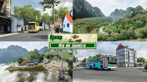 ETS2 - RJ Map (Rio de Janeiro) V3.0 (1.41.x)