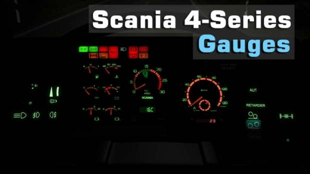 ETS2 - Scania 4-Series Gauges V2.0 (1.42.x)