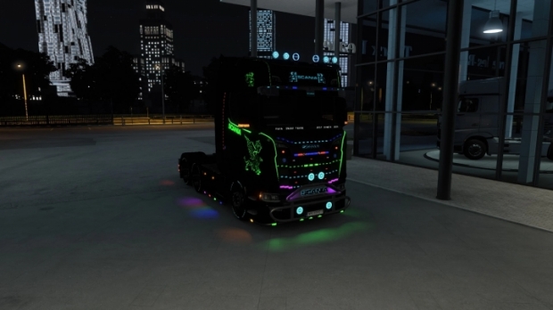 ETS2 - Scania LightPack and More Lights Addon (1.42.x)
