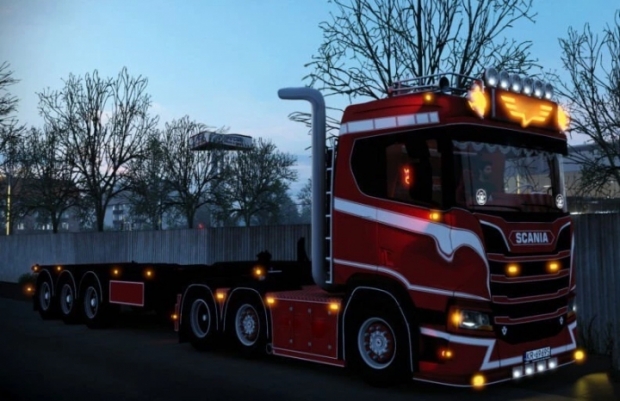 ETS2 - Scania Next Gen (R&S) Stainless Steel Straight Exhaust Pipe V1.0 (1.41.x)