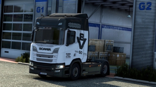 ETS2 - Scania R&S Next Gen 50 Years Germany (Metallic) Skin V1.0 (1.41.x)