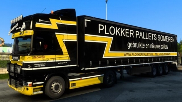 ETS2 - Scania RJL Plokker Pallets Skin V1.0 (1.41.x)