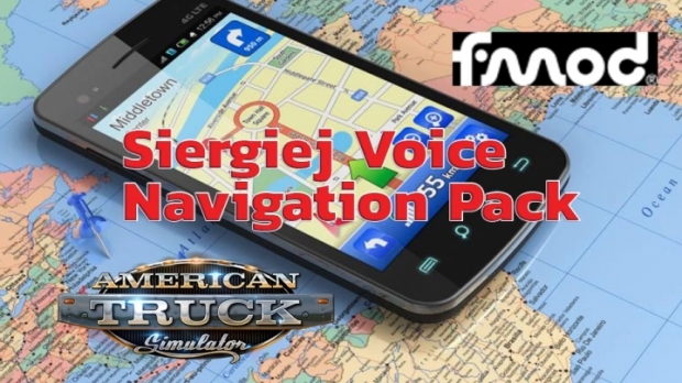 ETS2 - Siergiej Voice Navigation Pack V2.2 (1.42.x)