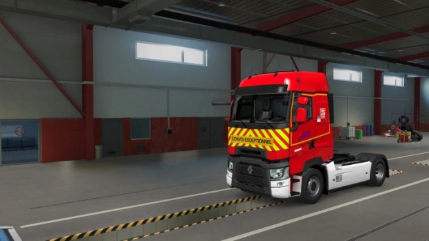 ETS2 - Skin Pompier de Saone et Loire Renault Range T First Gen V1.0 (1.41.x)