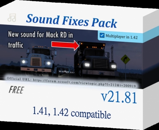 ATS - Sound Fixes Pack V21.81 (1.42.x)