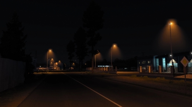 ETS2 - Street Lamps with Fog (1.42.x)