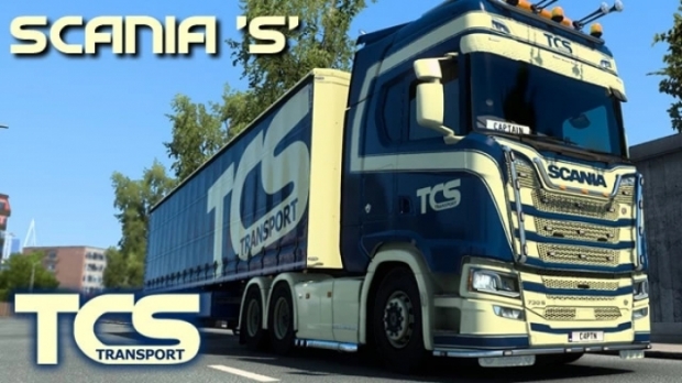 ETS2 - TCS Transport Scania S Skin V1.0 (1.42.x)