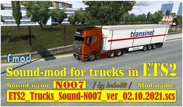 ATS - Trucks Sound-N007 Version 02.10.2021 (1.42.x)