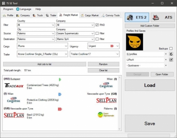 ETS2 - TS SaveEditor Tool V0.2.7.0 (1.42.x)