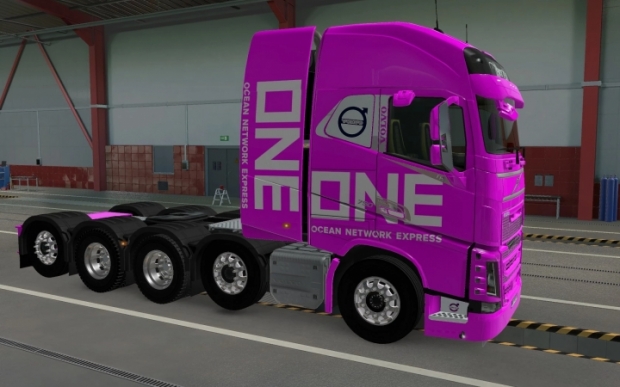 ETS2 - Volvo FH16 2012 8x4 One Pink Skin (1.42.x)