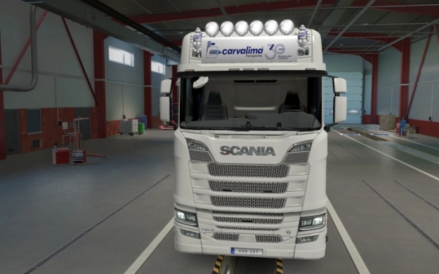 ETS2 - Big Lightbox Scania R And S 2016 Carvalima Transportes 30 Anos (1.43.x)