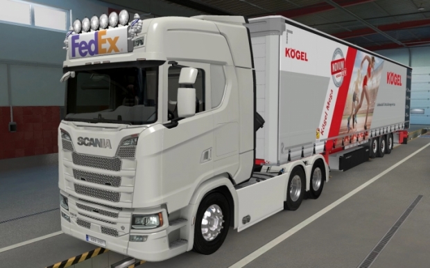 ETS2 - Big Lightbox Scania R And S 2016 Fedex (1.43.x)