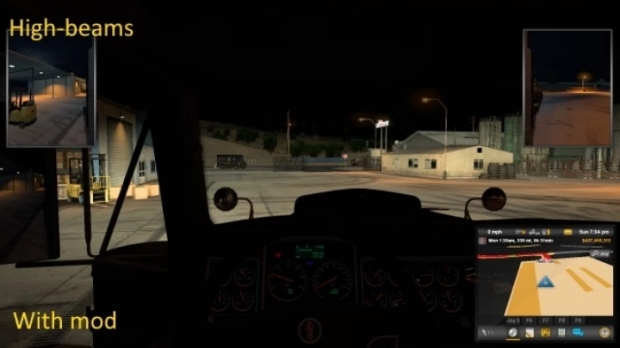 ATS - Brighter Truck and Trailer Lights V1.5 (1.43.x)