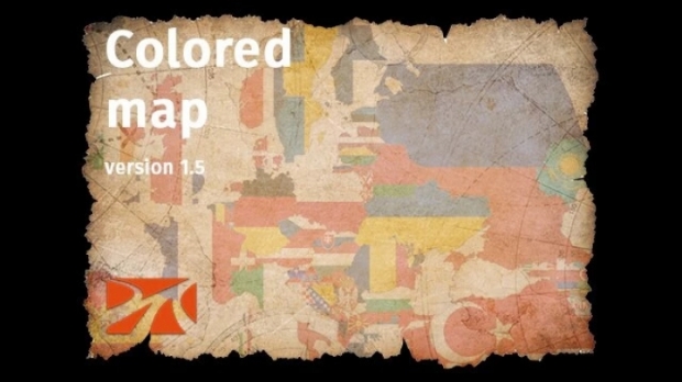 ETS2 - Colored Map V1.5 (1.42.x)