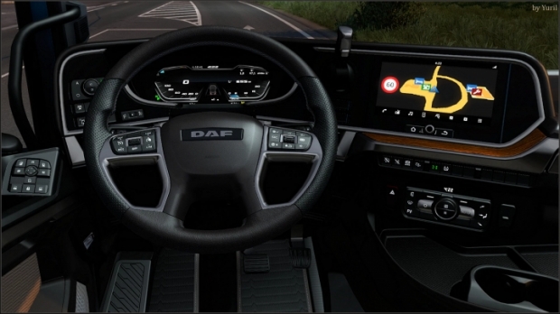 ETS2 - Dark Brown Interior for DAF XG V1.0 (1.42.x)