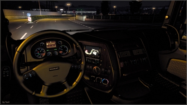 ETS2 - Dark Interior for DAF XF 105 V3.3 (1.42.x)