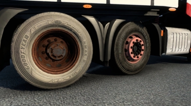 ETS2 - Dirt Tires and Rims Pack V1.01w (1.42.x)