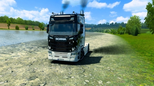 ETS2 - Exhaust Pipe Black Smoke (1.42.x)