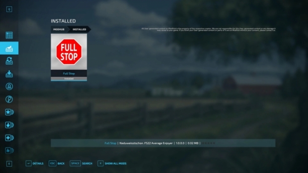 FS22 - Full Stop V1.0