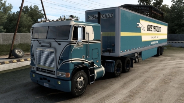 ATS - Greyhound Van Lines Trucks and Trailer Paintjob V1.0 (1.42.x)