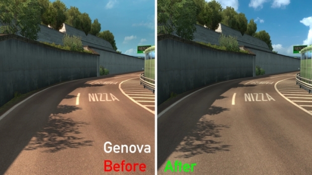 ETS2 - Hi-Res Roads for France, Scandinavia, Italy, Baltics and Germany (1.42.x)