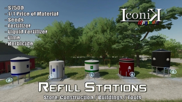FS22 - Iconik Refill Stations V1.0