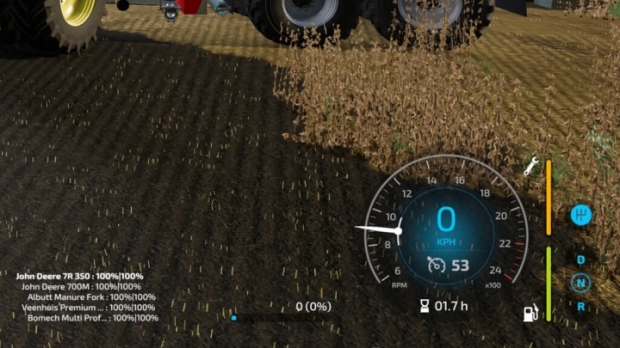 FS22 - Implement Wear Info Hud V1.0