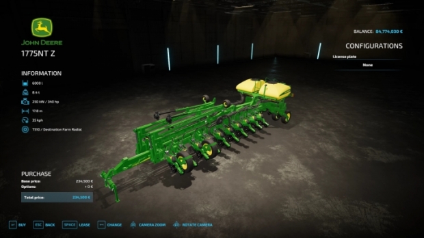 FS22 - John Deere Planter 1775NT Planters+Seeders V1.0