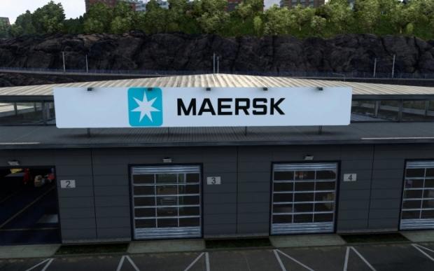 ETS2 - Maersk White Garage Mod (1.42.x)